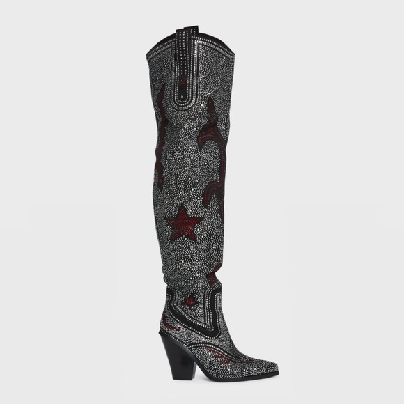 Azalea Wang Jolee Rhinestone Boots - Picture 3 of 11